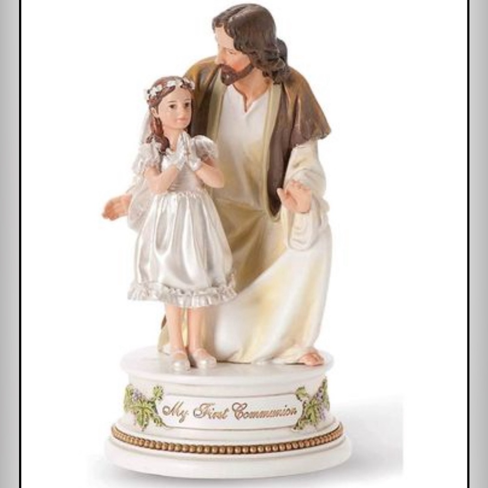 First Communion Music Box, Cake Topper